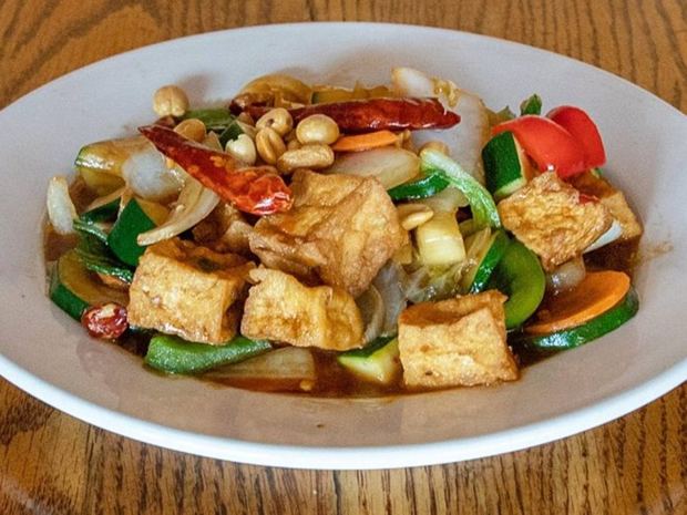 Kung pao vegetables and tofu